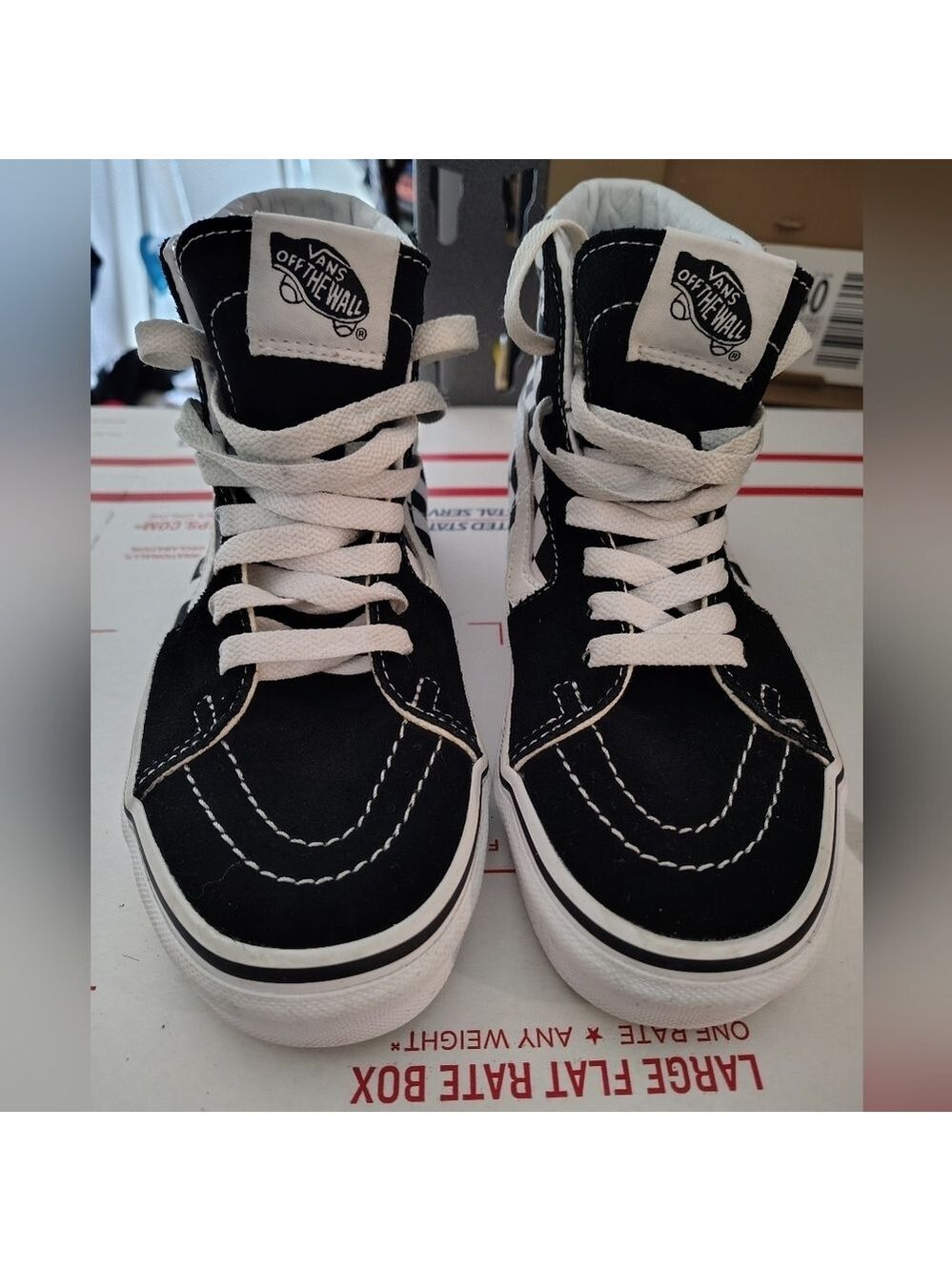 VANS SK8-HI (VANS Patch) Shoes Black/True White